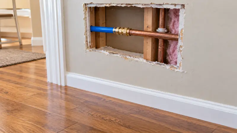 Dry pipe coupling after targeted leak repair